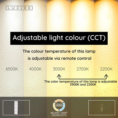 Lucide JANDERIN - Flush ceiling light - LED Dim. - CCT - 1x36W 2200K/3300K - Champagne Color | Vibes